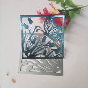 Тюльпан Цветок рамка металлические штампы Трафарет Шаблон для DIY Скрапбукинг тиснение бумага поздравительная открытка альбом декор форма
