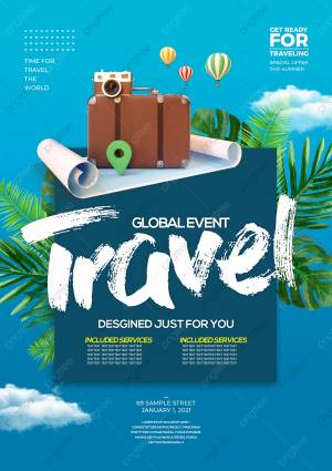 Натуральный ландшафт моды творческий туристический агентство рекламы рекламный постер рисунок Шаблон для скачивания на Pngtree