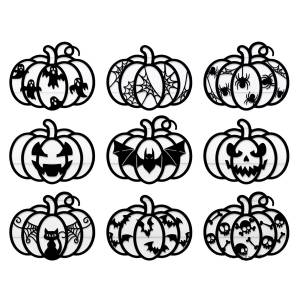 9 видов вырубных штампов в виде тыквы на Хэллоуин новинка летучая мышь призрак Кот металлический трафарет для тиснения для «сделай сам» Скрапбукинг Подарочная Открытка Крафт Декор