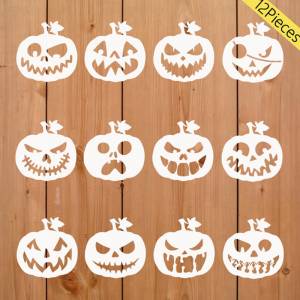 Трафареты в виде тыквы на Хэллоуин, 15 х15 см, для творчества, наклейки на стену, украшение для тиснения, шаблон для рисования граффити, многоразовый