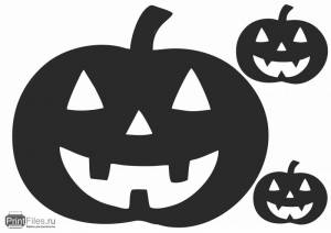 Шаблон тыквы для Хэллоуина
