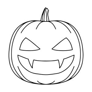 Тыква рисунок на хэллоуин шаблон