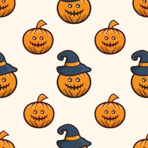 Тыква в шляпе хэллоуин шаблон дизайна