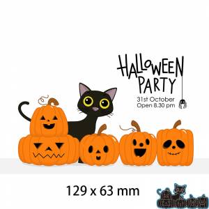 Металлические штампы для Хэллоуина, вечеринки, кошка и тыква, фонари, новые трафареты, «сделай сам», скрап-букинг, бумажные открытки, рукоделие, изготовление украшений 129*63 мм