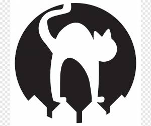 Джек Скеллингтон Джек-о-фонарь Тыква Трафаретная Резьба, Кот Ханс, шаблон, белый, млекопитающее png