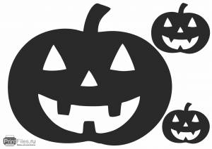 Шаблон тыквы для Хэллоуина