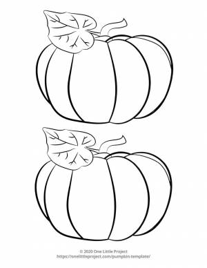 Шаблоны тыквы для вырезания