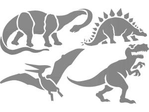 Трафареты Динозавра