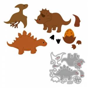 Трафареты для резки металла с изображением динозавров для DIY Скрапбукинг, декоративное тиснение, бумажные карты, шаблон, декор