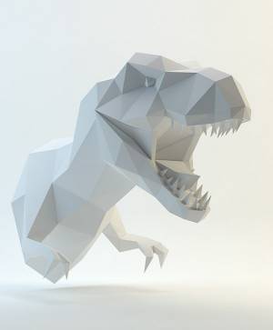 Схема динозавра паперкрафт