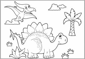 Шаблон динозавра