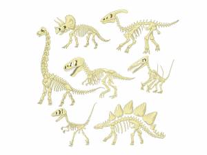 Мультяшный скелет динозавра