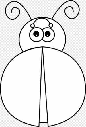 Раскраска божья коровка без точек