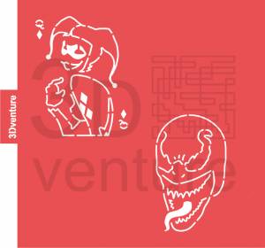 Трафарет Харли Квин Веном