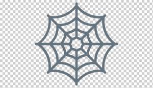 Паутина Трафарет Человек-паук Шаблон, паук, угол, лист, симметрия png