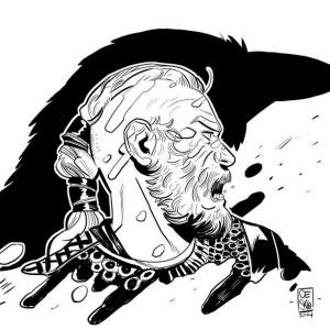 Викинг трафарет