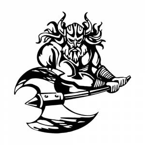 Трафареты Викинга и шаблоны для топора Викингов