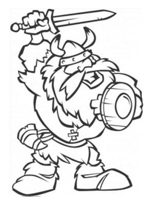 Раскраски Викинг