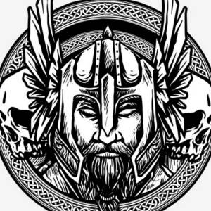 Викинг трафарет