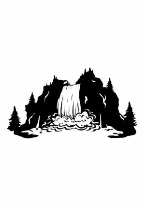 Трафареты Водопад