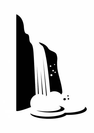 Трафареты Водопад