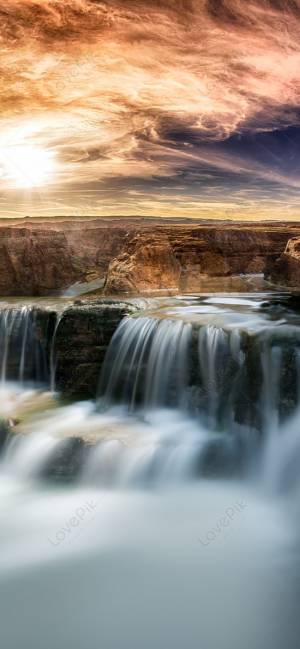Водопад пейзаж обои на рабочий стол изображение_Фото номер 400251409_JPG Формат изображения_ru