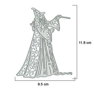 Металлические пресс-формы волшебник Ведьмак волшебник узор Скрапбукинг Украшение резчик трафарет ручная работа карточка бумага художественная работа