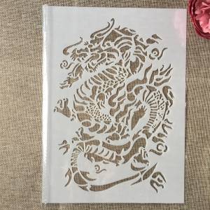 29 см дракон волшебный DIY наслоения Трафареты настенная живопись раскраска для скрапбукинга тиснильный альбом декоративные шаблон