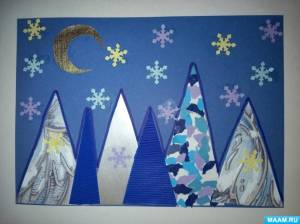 Мастер-класс по изготовлению композиции из бумаги «Волшебный зимний лес» с детьми старшего дошкольного возраста