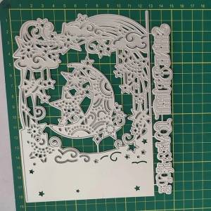 Фоновая рамка с изображением бабочки и волшебника, металлические Вырубные штампы, декор для скрапбукинга, стальное ремесло, вырезанная Тисненая Бумага карточные трафареты 2021