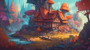 Game Creek Саншайн Волшебный лес, игра, ручей, колдовство фон картинки и Фото для й загрузки