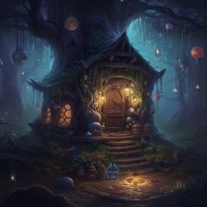 Сказочный дом лесного волшебника, расположенный в лесной чаще