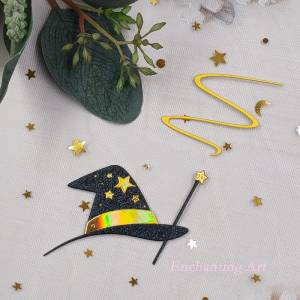 Волшебная Шляпа, волшебный персонал, металлические Вырубные штампы 2022, трафареты для «сделай сам», Скрапбукинг