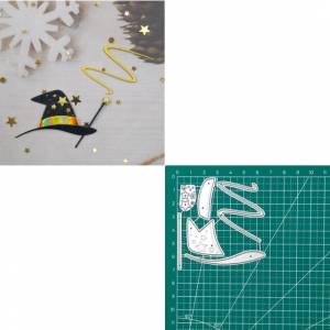 Волшебная Шляпа, волшебный персонал, металлические Вырубные штампы 2022, трафареты для «сделай сам», Скрапбукинг