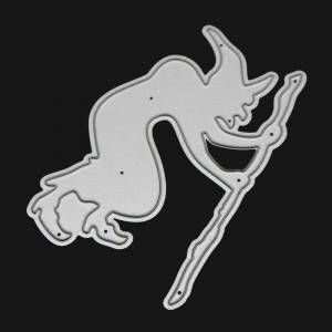 Счастливый Хэллоуин Волшебник Ведьма Вырубные штампы Металлический Трафарет DIY Скрапбукинг Альбом Бумажная Карта Тиснение Ремесленный Декор Художественная Высечка