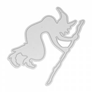 Счастливый Хэллоуин Волшебник Ведьма Вырубные штампы Металлический Трафарет DIY Скрапбукинг Альбом Бумажная Карта Тиснение Ремесленный Декор Художественная Высечка