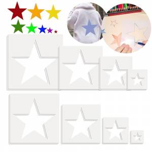 Ремесло Тиснение Стены Художественный Декор Скрапбукинг Бумажная Карта Шаблон Звезды Трафареты Шаблоны Рисования