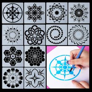 Штамп для альбома, декоративные DIY ремесло, многослойные трафареты, мандала, вспомогательный шаблон для рисования для скрапбукинга