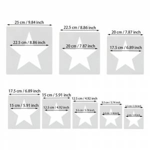 Ремесло Тиснение Стены Художественный Декор Скрапбукинг Бумажная Карта Шаблон Звезды Трафареты Шаблоны Рисования