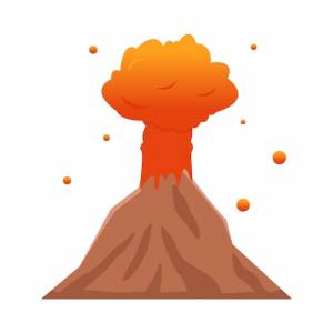 Иллюстрация вулкана