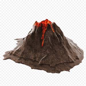 коричневый вулкан иллюстрация png