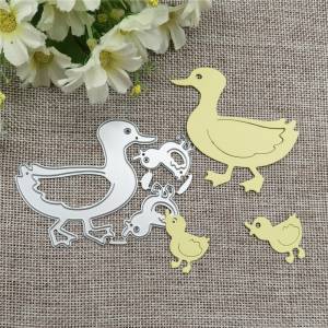 Маленькие утки, животные, металлические Вырубные штампы, трафареты для рукоделия, фотоальбом, декоративные тисненые бумажные открытки для творчества