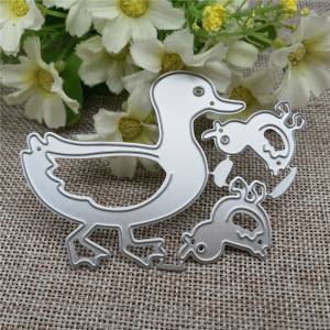 Маленькие утки, животные, металлические Вырубные штампы, трафареты для рукоделия, фотоальбом, декоративные тисненые бумажные открытки для творчества