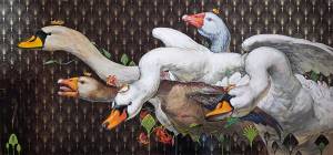 Картина Братья гуси-лебеди Чуркина Елена