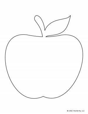 Трафарет яблони
