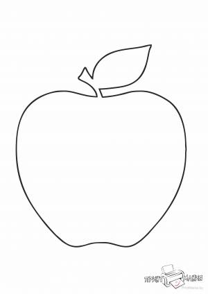 Трафарет яблока