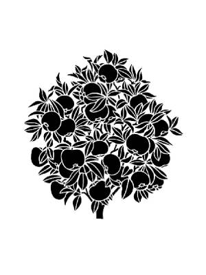 Трафареты Яблони