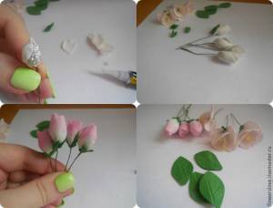 Создаем нежное соцветие яблони из фоамирана