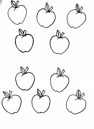 Раскраски Раскраска Яблоки