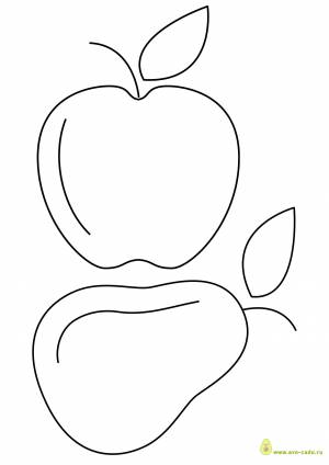 Трафареты фруктов и ягод для вырезания а4   и